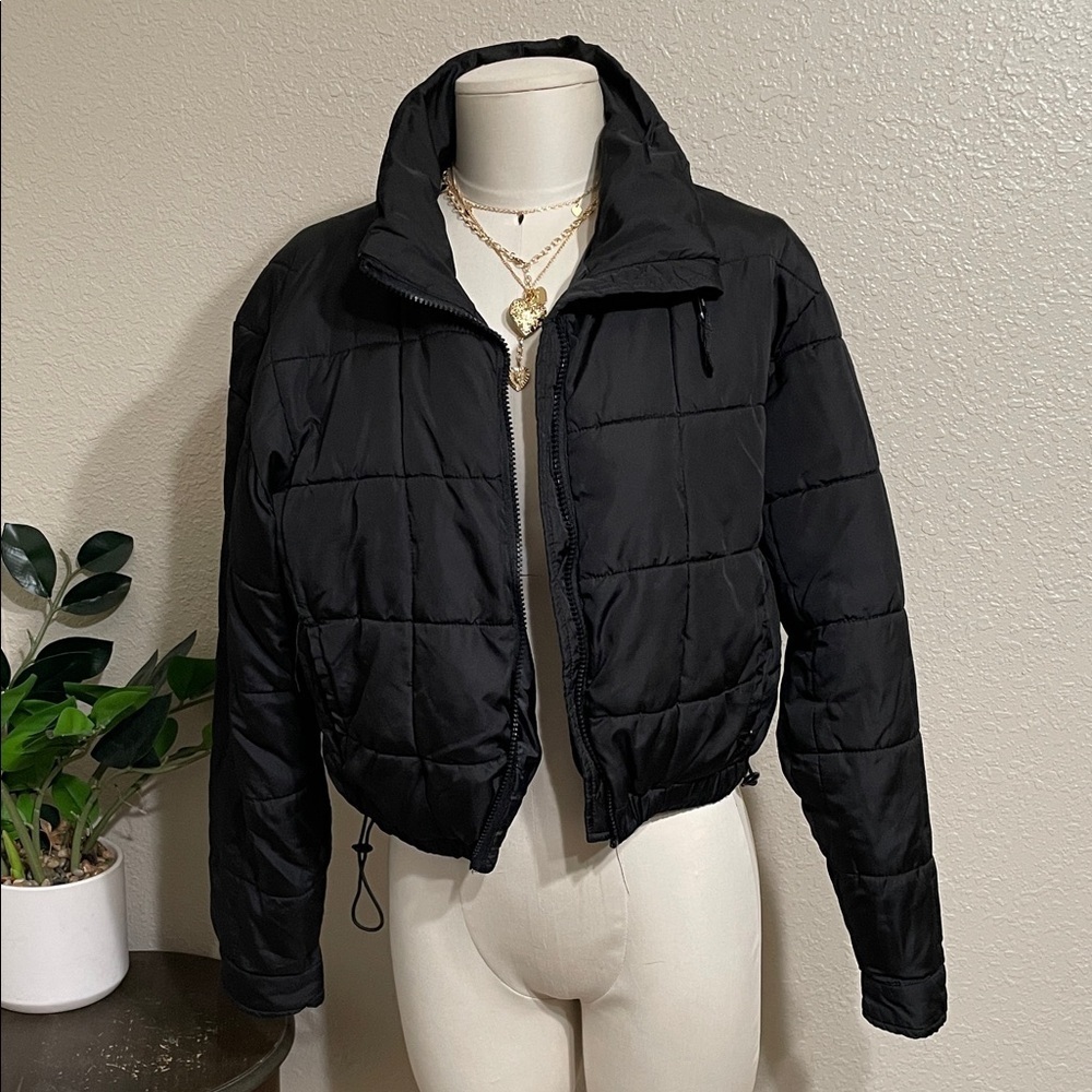Aeropostale Black Quilted Women's Jacket